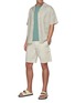 Figure View - Click To Enlarge - THEORY - Wilmar Slub Cotton Blend Cargo Shorts