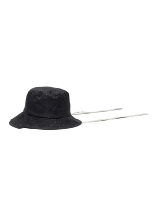Main View - Click To Enlarge - JW ANDERSON - ASYMMETRIC LOGO GRID BUCKET HAT