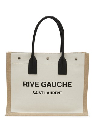 Main View - Click To Enlarge - SAINT LAURENT - Rive Gauche' Linen Tote Bag