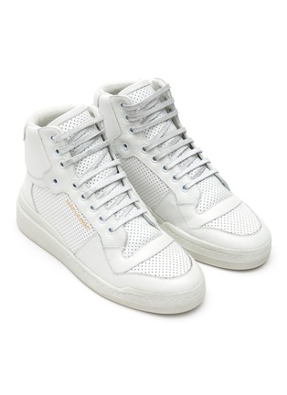Detail View - Click To Enlarge - SAINT LAURENT - SL24' Calfskin Leather High Top Sneakers