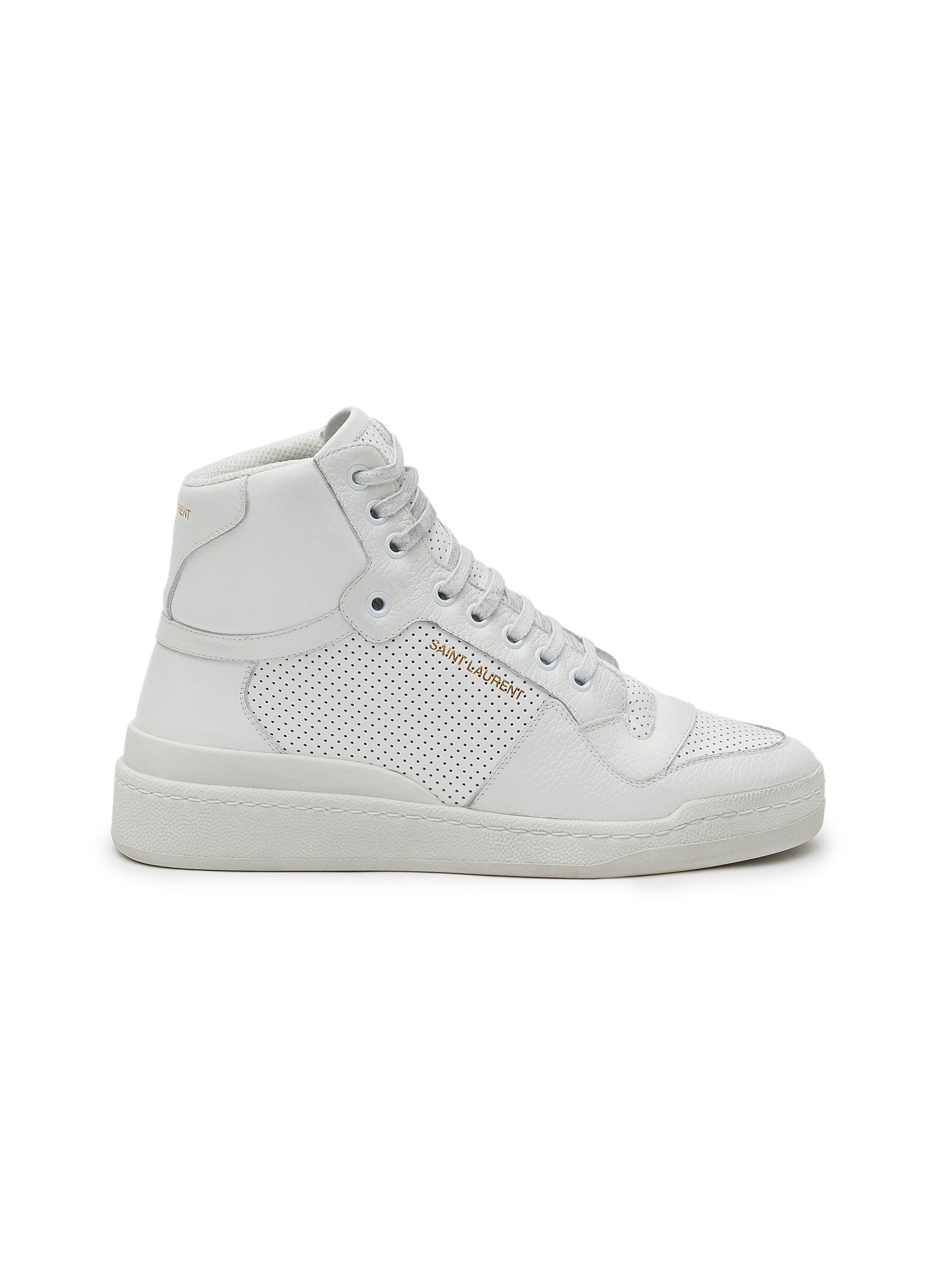 SL24' Calfskin Leather High Top Sneakers