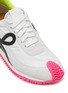 Detail View - Click To Enlarge - LOEWE - Flow' Contrast Heel Logo Appliqué Suede Sneakers