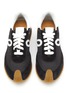 Detail View - Click To Enlarge - LOEWE - Flow' Logo Appliqued Leather And Textile Sneakers