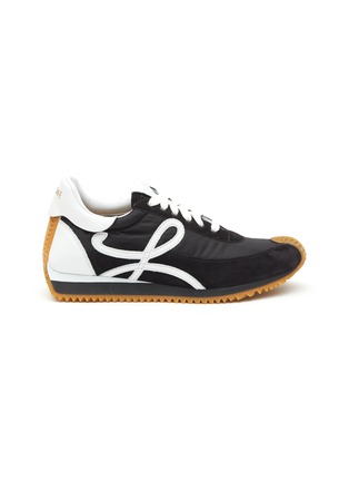Main View - Click To Enlarge - LOEWE - Flow' Logo Appliqued Leather And Textile Sneakers
