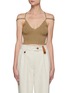 Main View - Click To Enlarge - JACQUEMUS - La Maille Aneto' Double Shoulder Strap Sleeveless Linen Knit Top