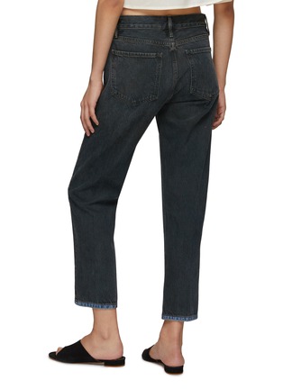 Back View - Click To Enlarge - FRAME - ‘LE PIPER’ CONTRAST POCKET DETAIL CROPPED BOYFRIEND JEANS