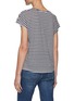 Back View - Click To Enlarge - FRAME - Striped Linen Scoop Neck T-shirt
