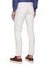 Back View - Click To Enlarge - ISAIA - SLIM FIVE POCKETS LINEN STRAIGHT LEG PANTS