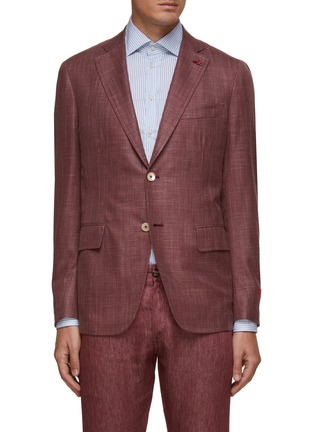 Main View - Click To Enlarge - ISAIA - Giacca' Checked Wool Silk Blend Suit