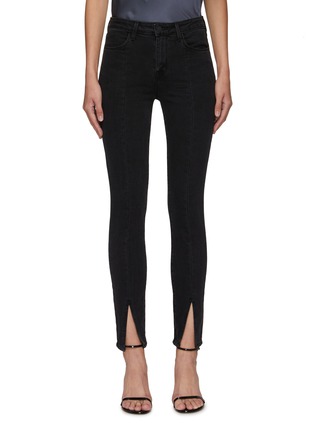 Main View - Click To Enlarge - L'AGENCE - JYOTHI' HIGH RISE SPLIT ANKLE SKINNY JEANS