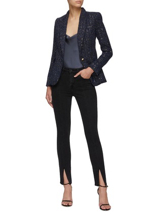 Figure View - Click To Enlarge - L'AGENCE - JYOTHI' HIGH RISE SPLIT ANKLE SKINNY JEANS