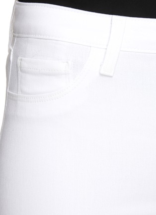  - L'AGENCE - MARGOT' HIGH RISE WHITE COATED CROPPED SKINNY JEANS