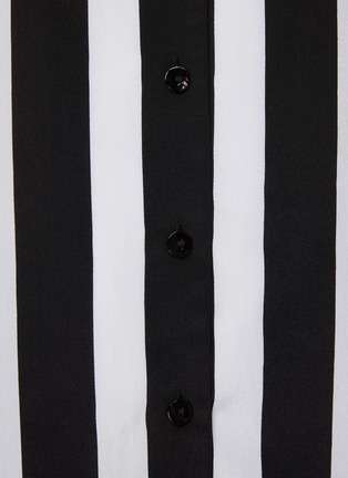  - L'AGENCE - ‘Franky’ Stripe Button Down Silk Shirt