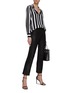 Figure View - Click To Enlarge - L'AGENCE - ‘Franky’ Stripe Button Down Silk Shirt