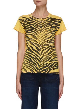 Main View - Click To Enlarge - MOTHER - The Lil Sinful' Tiger Stripe Print T-shirt