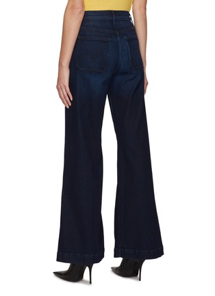 Back View - Click To Enlarge - MOTHER - The Swooner' Front Patch Pocket Wide Leg Jeans