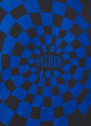  - MOTHER - The Square' Chequered Vortex Print Cotton Sweatshirt