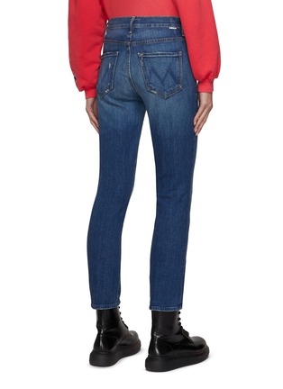 Back View - Click To Enlarge - MOTHER - The Swooner' Medium Wash Cropped Slim Jeans
