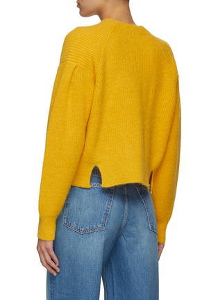 Back View - Click To Enlarge - RAG & BONE/JEAN - Liana' Puffed Sleeve Merino Wool Blend Cardigan