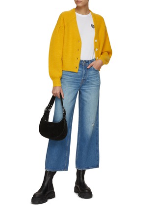 Figure View - Click To Enlarge - RAG & BONE/JEAN - Liana' Puffed Sleeve Merino Wool Blend Cardigan