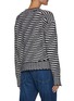 Back View - Click To Enlarge - RAG & BONE - Willow' Cross Striped Wool Knit Sweater