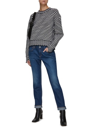 Figure View - Click To Enlarge - RAG & BONE - Willow' Cross Striped Wool Knit Sweater