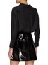 Back View - Click To Enlarge - GAUGE81 - ‘Kura’ Layered Silk Shirt Bodysuit