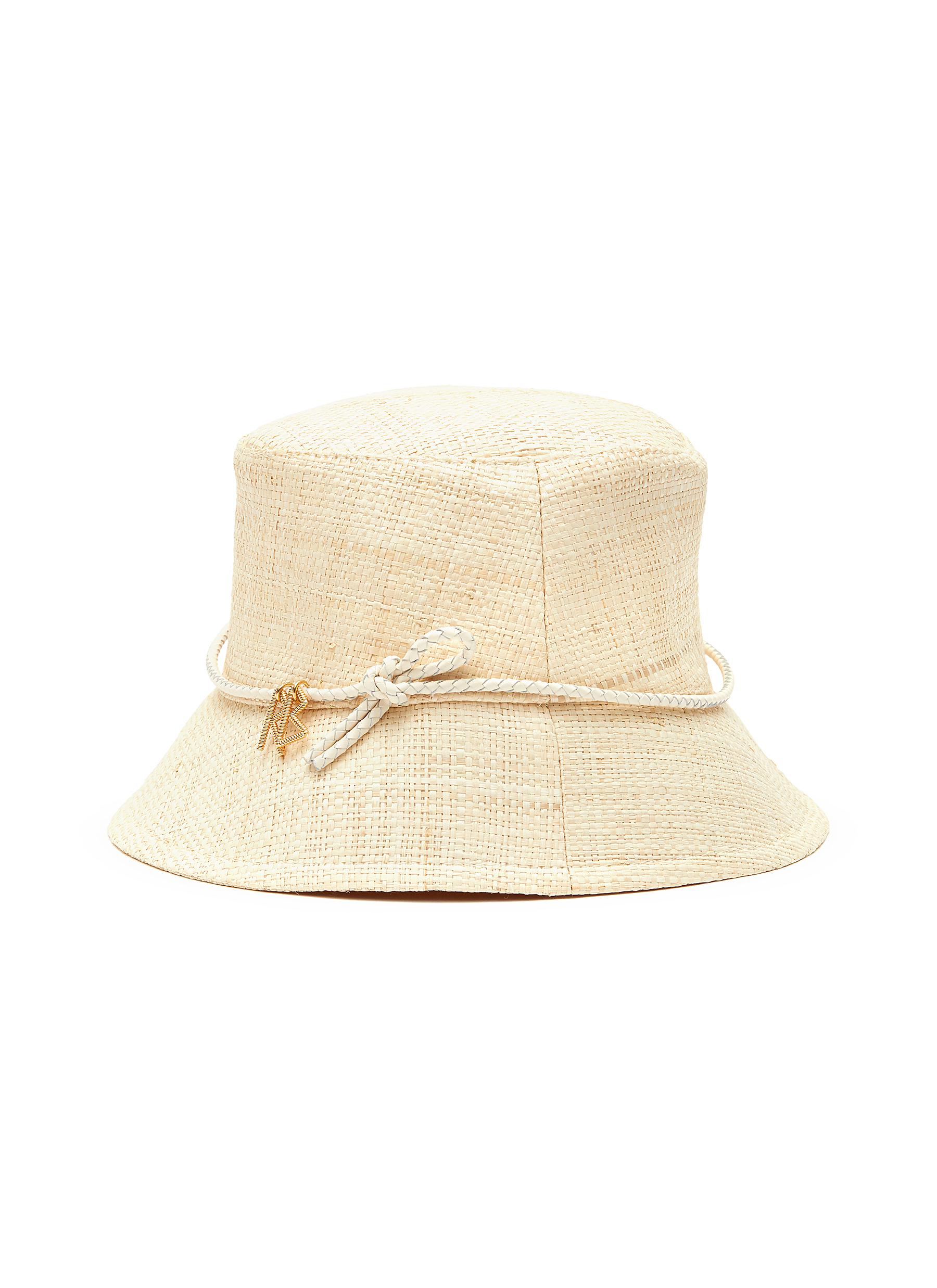 Ruslan Baginskiy Lampshade Straw Bucket Hat In Neutral ModeSens