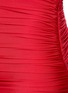  - MUGLER - Asymmetric Shoulder Cutout Ruched Dress