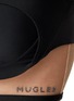 Detail View - Click To Enlarge - MUGLER - TWO TONE FRONT CUT OUT SPORTS BRA