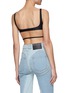 Back View - Click To Enlarge - MUGLER - TWO TONE FRONT CUT OUT SPORTS BRA