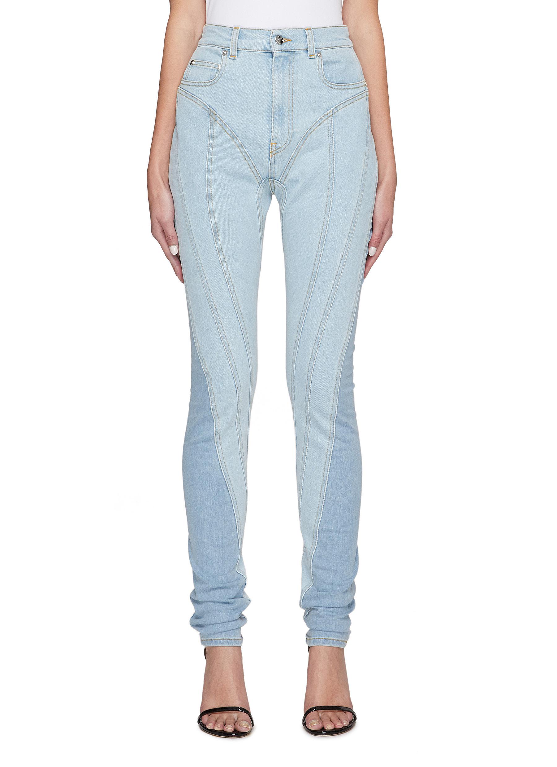 MUGLER HIGH RISE SPIRAL JEANS | Smart 