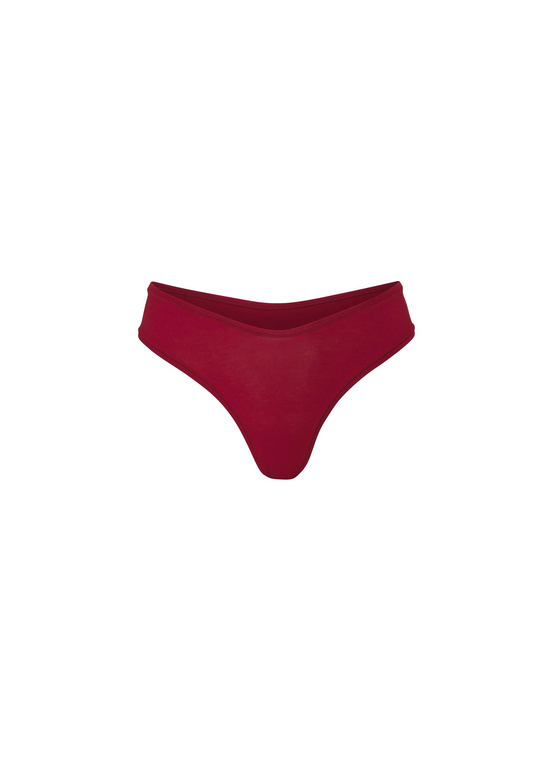 'COTTON JERSEY' DIPPED THONG