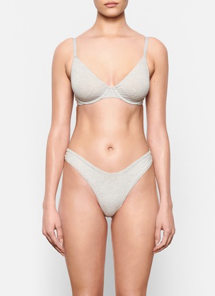 Detail View - Click To Enlarge - SKIMS - Cotton Jersey' UNDERWIRE BRA
