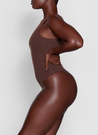 Fits Everybody High Neck Bodysuit - Cocoa