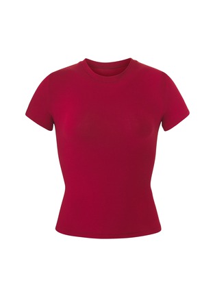 Main View - Click To Enlarge - SKIMS - ‘COTTON RIB’ CREWNECK T-SHIRT