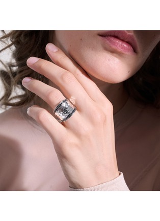  - JOHN HARDY - JH Essentials Spinel Sapphire Hammered Sterling Silver Ring — Size 6