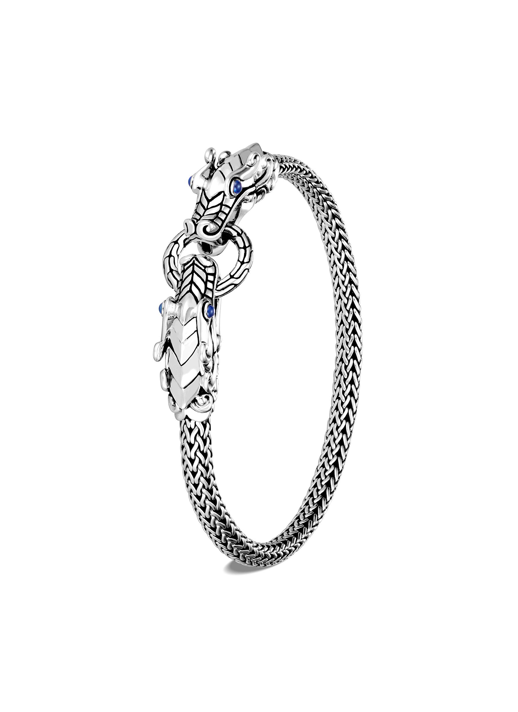 John hardy men's naga silver dragon head bracelet shop
