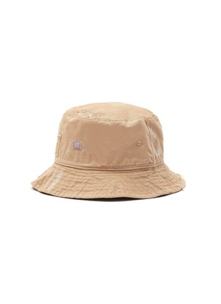Main View - Click To Enlarge - ACNE STUDIOS - FACE LOGO EMBROIDERED COTTON BUCKET HAT