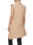 Back View - Click To Enlarge - COPERNI - ‘MOTION’ LAPEL DETAIL SLEEVELESS PLEATED DRESS