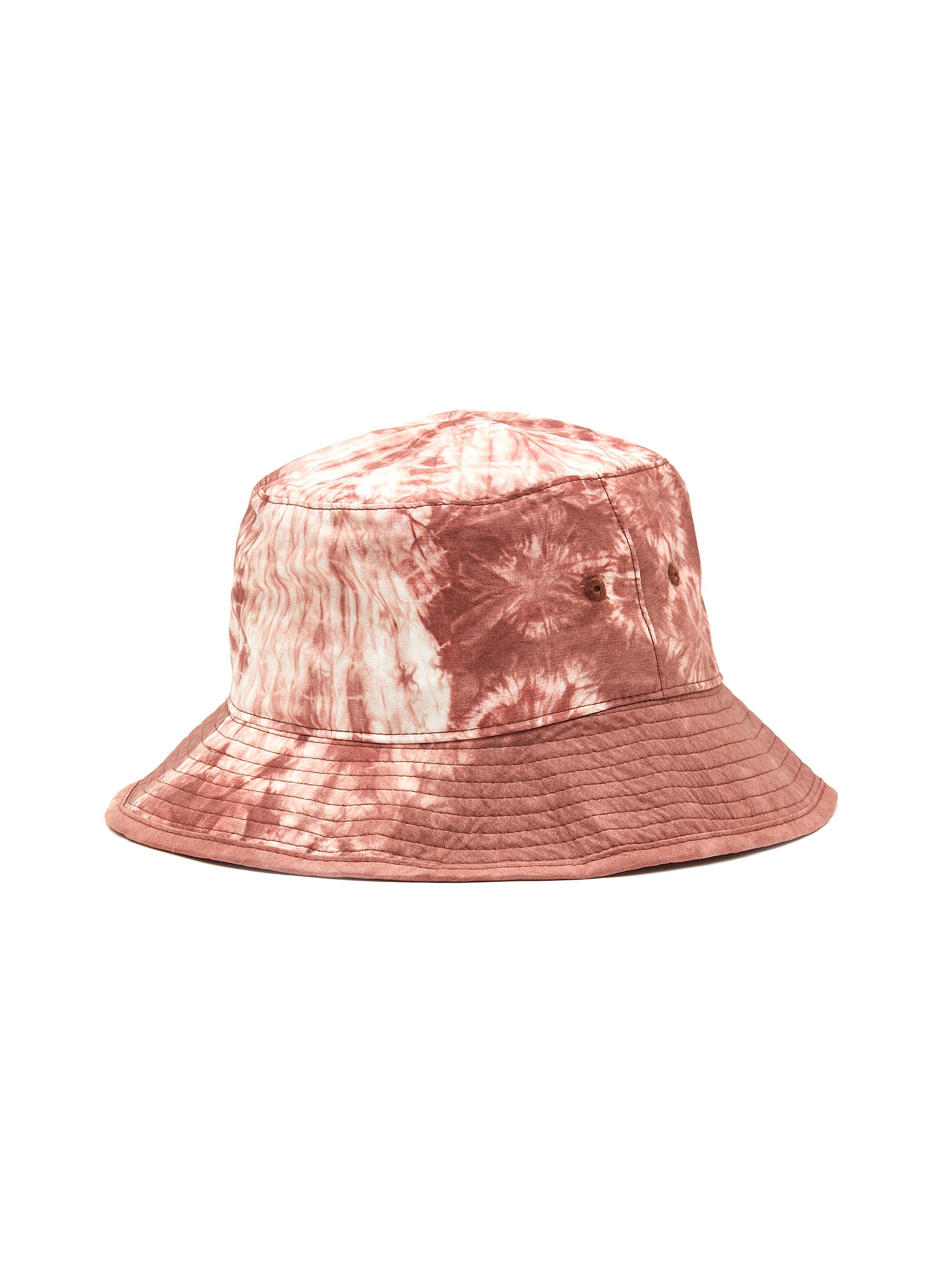 TIE DYE COTTON POPLIN BUCKET HAT 