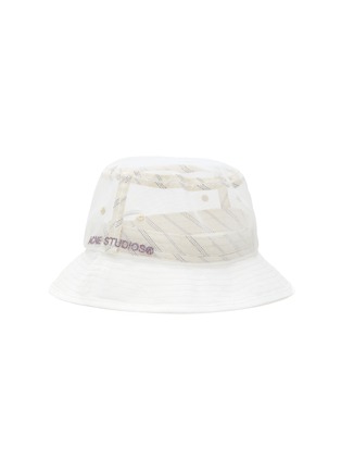 Main View - Click To Enlarge - ACNE STUDIOS - Logo embroidered mesh bucket hat