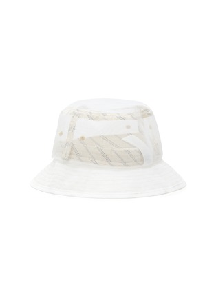 Figure View - Click To Enlarge - ACNE STUDIOS - Logo embroidered mesh bucket hat