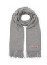 Main View - Click To Enlarge - ACNE STUDIOS - LOGO EMBROIDERED WOOL SCARF