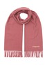 Main View - Click To Enlarge - ACNE STUDIOS - LOGO EMBROIDERED WOOL SCARF