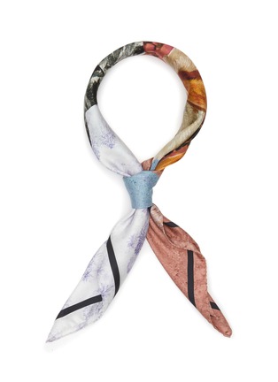 Main View - Click To Enlarge - ACNE STUDIOS - Surreal Landscape Print Silk Foulard Scarf