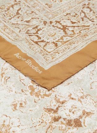 Detail View - Click To Enlarge - ACNE STUDIOS - Persian Carpet Print Silk Foulard Scarf