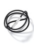 Detail View - Click To Enlarge - JOHN HARDY - Bamboo Sterliing Silver Leather Triple Wrap Bracelet — Size UL