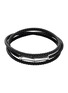 Main View - Click To Enlarge - JOHN HARDY - Bamboo Sterliing Silver Leather Triple Wrap Bracelet — Size UL