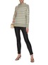 Figure View - Click To Enlarge - VINCE - Funnel Neck Breton Striped Cashmere Knit Sweater